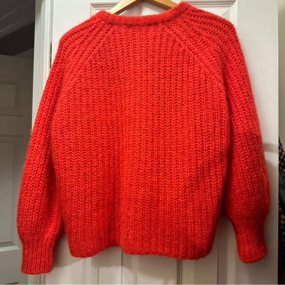 Sezane Emile Cardigan Red Alpaca XS - Picture 2 of 6